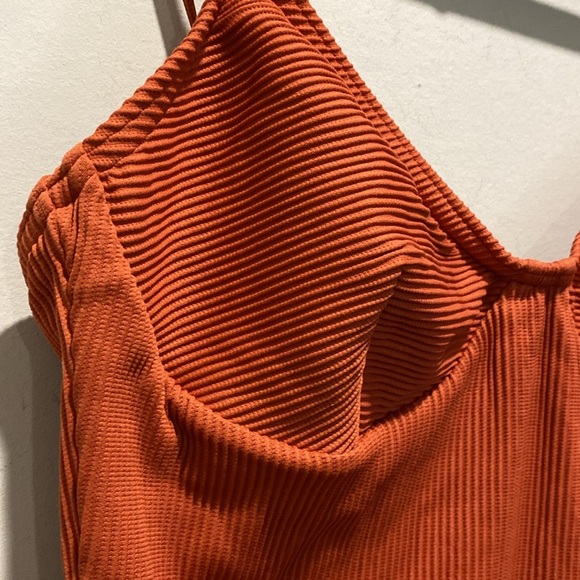 Topshop Orange Bodysuit Size 8 - Picture 2 of 11